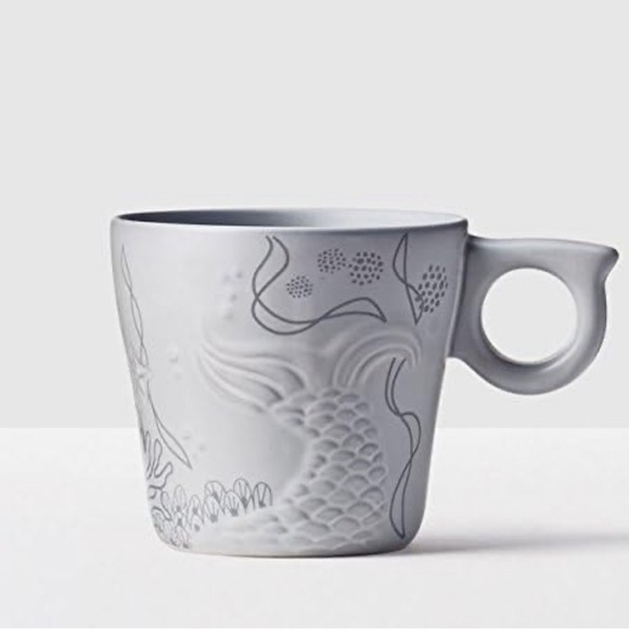 Starbucks Other - Starbucks 2016 Anniversary Siren Tail Mug 12 fl oz Bone (Almost very pale blue)